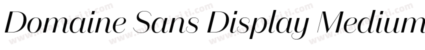Domaine Sans Display Medium字体转换